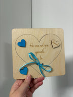 Proposta Madrina e Padrino in Legno Personalizzata - Annuncio Battesimo "Ho una notizia speciale" - Idea Regalo Artigianale