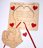 Proposta Madrina e Padrino in Legno Personalizzata - Annuncio Battesimo "Ho una notizia speciale" - Idea Regalo Artigianale
