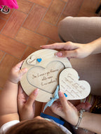 Proposta Madrina e Padrino in Legno Personalizzata - Annuncio Battesimo "Ho una notizia speciale" - Idea Regalo Artigianale