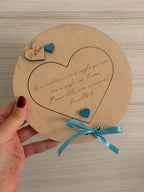 Proposta Madrina e Padrino in Legno Personalizzata - Annuncio Battesimo "Ho una notizia speciale" - Idea Regalo Artigianale